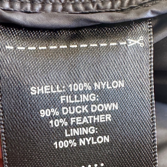 NWOT Original Harley-Davidson Black Quilted Duck Down Vest Unisex - Picture 7 of 11